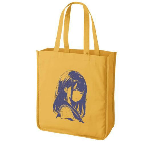 キャンバススクエアトート仕切りポケット付き